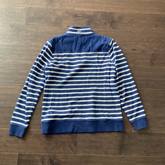 Women’s Vineyard Vines half zip sweatshirt navy and white stripe XS - Picture 7 of 8